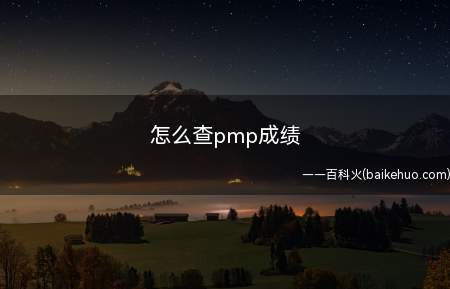 怎么查pmp成绩(怎么查pmp成绩_教育频道)