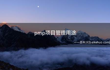 pmp项目管理用途(pmp项目管理用途有哪些)