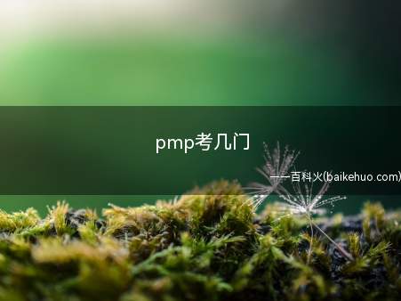 pmp考几门（pmp考几门让我们一起了解一下吧!）