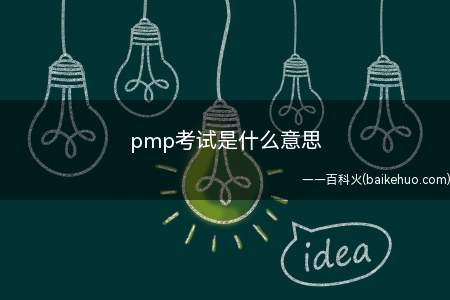 pmp考试是什么意思
