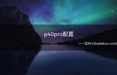 p40pro配置
