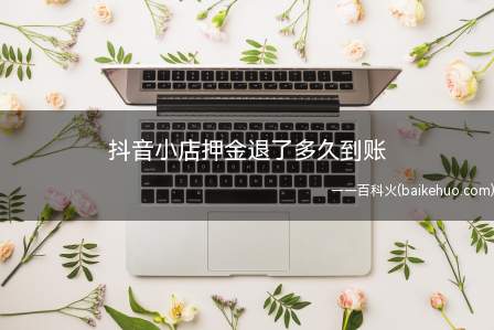 抖音小店押金退了多久到账