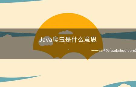 Java爬虫是什么意思（Java爬虫是什么 JAVA爬虫分享）