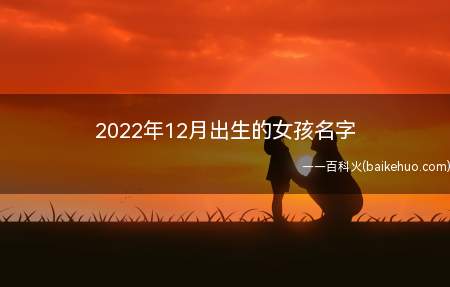 2022年12月出生的女孩名字