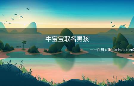 牛宝宝取名男孩(牛宝宝男孩取名有哪些)