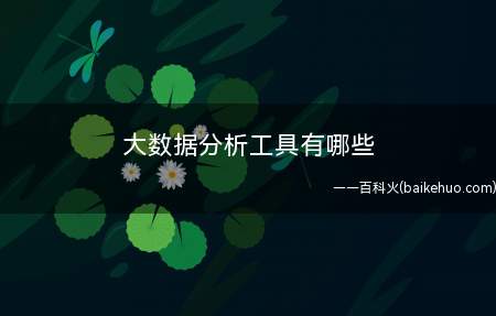大数据分析工具有哪些