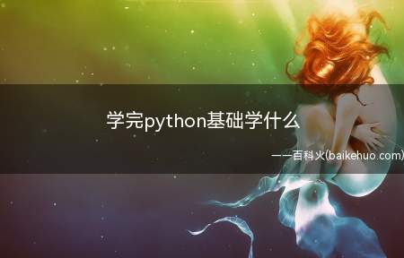 学完python基础学什么