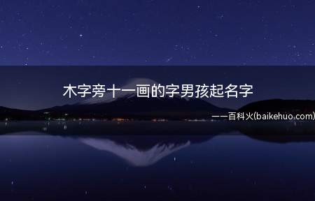木字旁十一画的字男孩起名字(木字旁十一画的字有哪些)