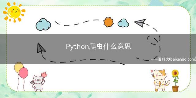 Python爬虫什么意思