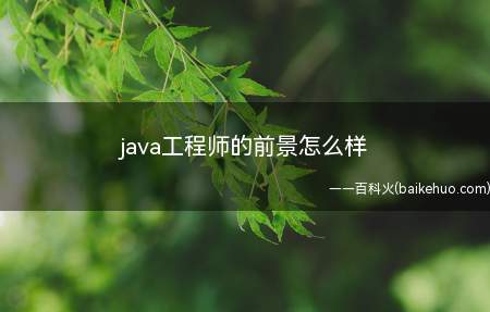 java工程师的前景怎么样