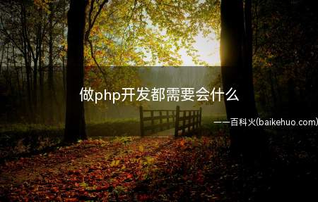 做php开发都需要会什么