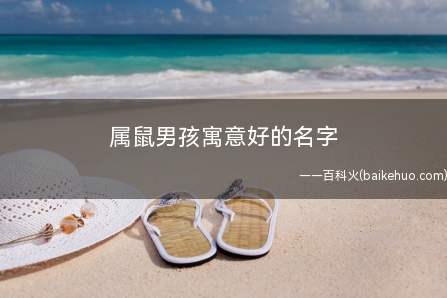 属鼠男孩寓意好的名字(精选推荐属鼠男孩寓意好的名字)