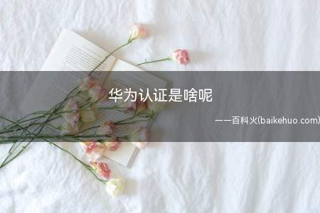 华为认证是啥呢（华为认证是什么有什么用）