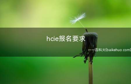 hcie报名要求(hcie报名要求有什么)