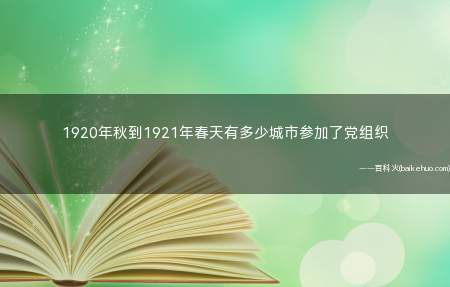 1920年秋到1921年春天有多少城市参加了党组织（20年秋到1921年春天有多少城市参加了党组织）