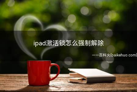 ipad激活锁怎么强制解除