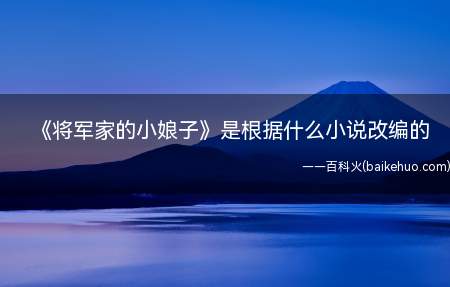 《将军家的小娘子》是根据什么小说改编的（《将军家的小娘子》沈锦结局是什么）