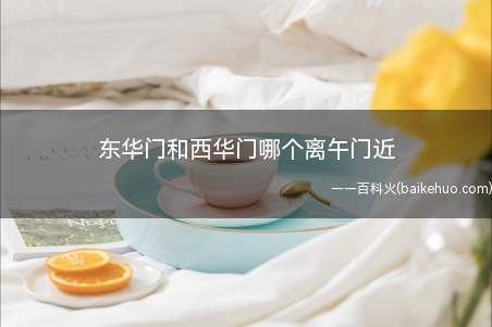 东华门和西华门哪个离午门近