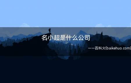 名小超是什么公司(名小超是什么公司我们一起来看看吧!)