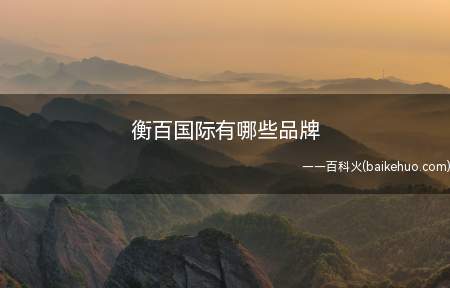衡百国际有哪些品牌(衡百国际有哪些品牌我们一起来看看吧!)
