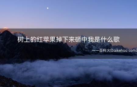 树上的红苹果掉下来砸中我是什么歌