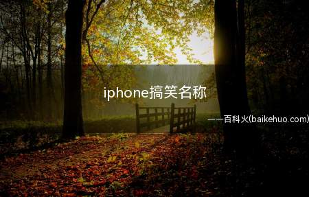iphone搞笑名称（iOS14）