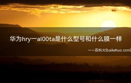 华为hry一al00ta是什么型号和什么膜一样