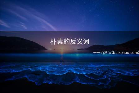 朴素的反义词(诗歌风格而言,如同一朵绮丽的绿色彩云)