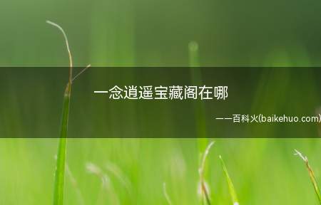 一念逍遥宝藏阁在哪
