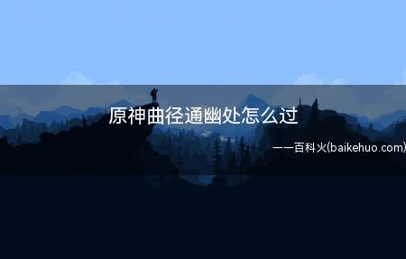 原神曲径通幽处怎么过(原神曲径通幽处怎么过 过关方法介绍)