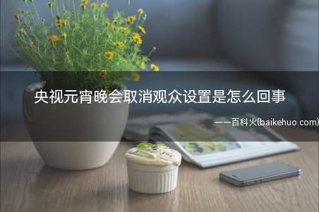 央视元宵晚会取消观众设置是怎么回事