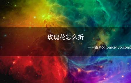 玫瑰花怎么折（玫瑰花怎么折下面就让我们一起来了解一下吧）
