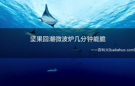 坚果回潮微波炉几分钟能脆