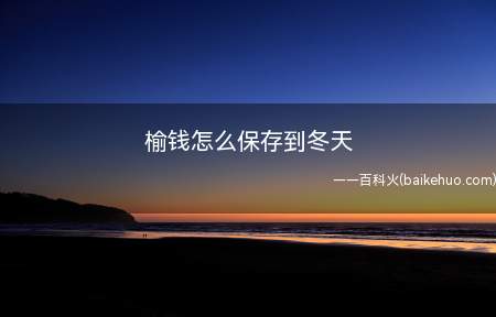 榆钱怎么保存到冬天