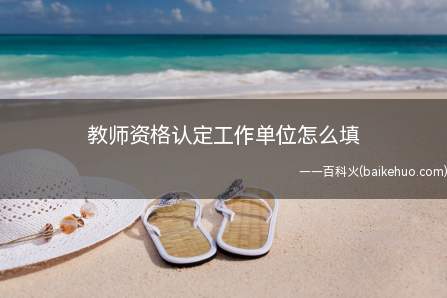 教师资格认定工作单位怎么填(教师资格认证工作单位填写方法)