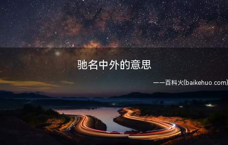 驰名中外的意思(国民革命军新编第四军抗战有功)
