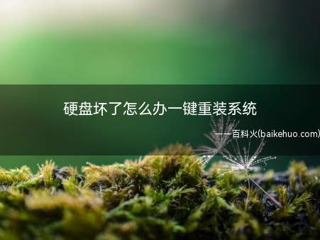硬盘坏了怎么办一键重装系统(联想GeekPro2020硬盘坏了怎么办)