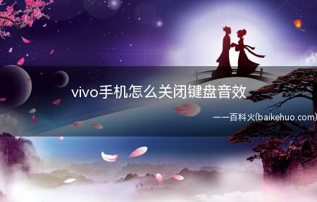 vivo手机怎么关闭键盘音效(vivo手机关闭键盘音效教程)