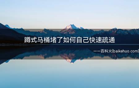 蹲式马桶堵了如何自己快速疏通(无论使用哪种类型的马桶,长时间使用都会被堵塞)