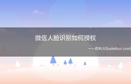 微信人脸识别如何授权(微信人脸识别怎么操作)