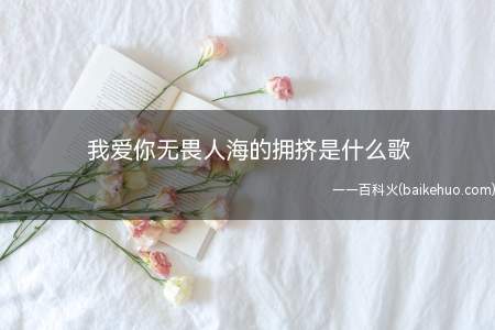 我爱你无畏人海的拥挤是什么歌 棉子《勇气》完整歌词在线听歌