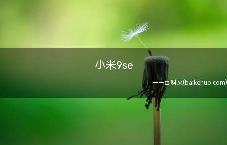 小米9se(小米9SE手机没有呼吸灯怎么回事)