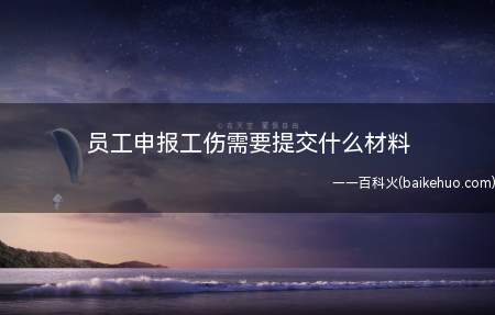 员工申报工伤需要提交什么材料(员工申报工伤提交的材料)