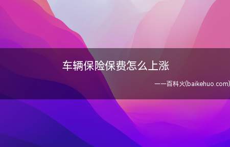 车辆保险保费怎么上涨(车辆保险保费怎么上涨续)