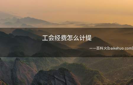 工会经费怎么计提(工会经费的主要来源有哪些)