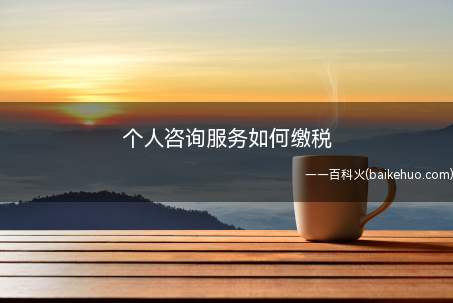 个人咨询服务如何缴税（个人租车到税务局怎么开票）