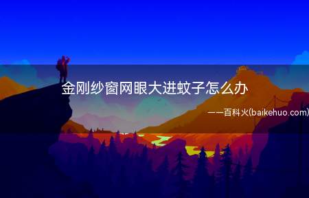 金刚纱窗网眼大进蚊子怎么办