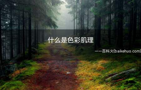 什么是色彩肌理