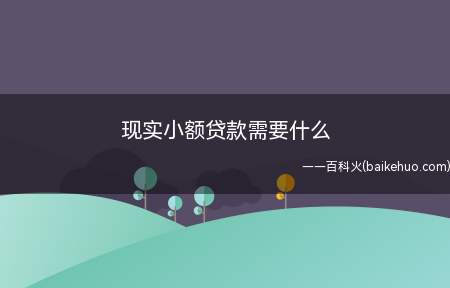 小额贷款的条件及申请人为年满18周岁的中国大陆居民