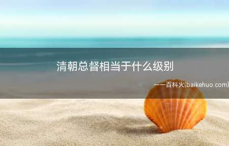 清朝总督相当于什么级别(总督在清代为地方最高级长官,属于正二品)
